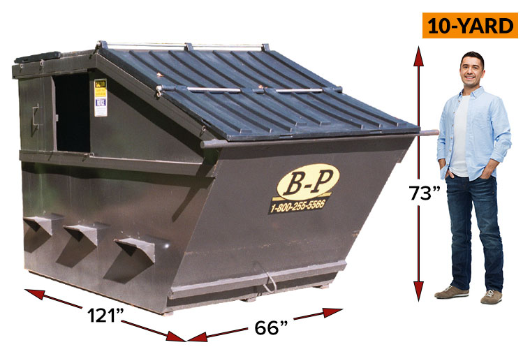 10 Yard Front Load Containers at B-P Trucking Inc