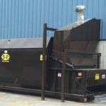 A commercial waste compactor by B-P Trucking Inc
