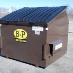 A six-yard front load container by B-P Trucking Inc